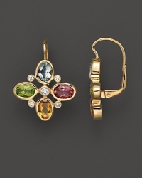 Aquamarine, citrine, pink tourmaline, peridot and diamonds in 18K yellow gold. From Temple St. Clair. Aquamarine, citrine, pink tourmaline, peridot and diamonds in 18K yellow gold. From Temple St. Clair.