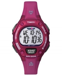 Go for a personal record in sweet style with this Ironman digital watch from Timex. Go for a personal record in sweet style with this Ironman digital watch from Timex.