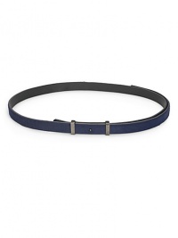 THE LOOKThin silhouetteHaircalf designMetal logo buckle with stud closureTHE MEASUREMENTWidth, ¾THE MATERIALMacula dyed haircalfLeatherORIGINMade in Italy THE LOOKThin silhouetteHaircalf designMetal logo buckle with stud closureTHE MEASUREMENTWidth, ¾THE MATERIALMacula dyed haircalfLeatherORIGINMade in Italy