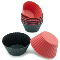 Freshware 12-Pack Round Silicone Reusable Baking Cup Freshware 12-Pack Round Silicone Reusable Baking Cup