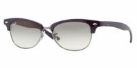 Ray Ban Sunglasses Catty Clubmaster RB4132 737/32 Shiny Dark Violet/Gunmetal/Crystal Grey Gradient, 52mm Ray Ban Sunglasses Catty Clubmaster RB4132 737/32 Shiny Dark Violet/Gunmetal/Crystal Grey Gradient, 52mm