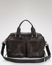 A little bit lived in, a little bit luxe. This MARC BY MARC JACOBS satchel fuses a vintage vibe with modern style credentials. A little bit lived in, a little bit luxe. This MARC BY MARC JACOBS satchel fuses a vintage vibe with modern style credentials.