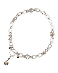 Juicy Couture Silver Luxe Starter Charm Necklace w Pave Icons Juicy Couture Silver Luxe Starter Charm Necklace w Pave Icons