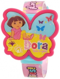 Dora the Explorer Kids' DTE791 LCD Pink Strap Watchwith Interchanable Butterfly Tops Dora the Explorer Kids' DTE791 LCD Pink Strap Watchwith Interchanable Butterfly Tops
