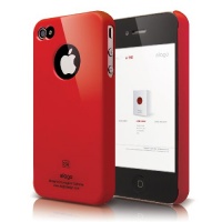 elago S4 Slim Fit Case for AT&T and Verizon iPhone 4 - Extreme Hot Red + Logo Protection Film included elago S4 Slim Fit Case for AT&T and Verizon iPhone 4 - Extreme Hot Red + Logo Protection Film included