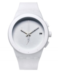 Keep your look blemish-free with this Basic White watch from Swatch. Keep your look blemish-free with this Basic White watch from Swatch.