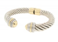 Designer Inspired Hinged Cable Bracelet-Gold Designer Inspired Hinged Cable Bracelet-Gold