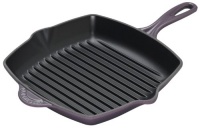 Le Creuset Enameled Cast-Iron 10-1/4-Inch Square Skillet Grill, Cassis Le Creuset Enameled Cast-Iron 10-1/4-Inch Square Skillet Grill, Cassis