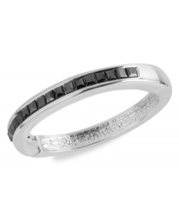 Understated elegance. This bracelet from Kenneth Cole New York is crafted from silver-tone mixed metal, with hematite-colored accents giving it a formal feel. Approximate diameter: 2-1/4 inches. Understated elegance. This bracelet from Kenneth Cole New York is crafted from silver-tone mixed metal, with hematite-colored accents giving it a formal feel. Approximate diameter: 2-1/4 inches.