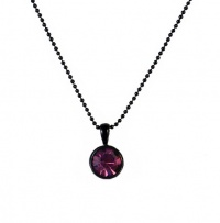 Necklace - N175 - Swarovski (tm) Crystal Drop (10mm / 3/8) ~ Amethyst (Purple) Necklace - N175 - Swarovski (tm) Crystal Drop (10mm / 3/8) ~ Amethyst (Purple)