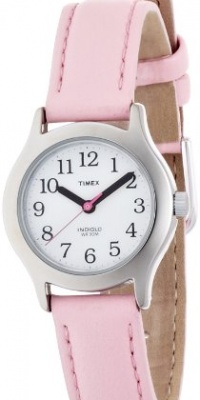 Timex Kids' T79081 My First Timex Easy Reader Pink Leather Strap Watch Timex Kids' T79081 My First Timex Easy Reader Pink Leather Strap Watch