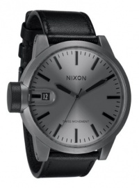 NIXON Men's NXA1271062 Matte Gunmetal Ion-Plated Case Watch NIXON Men's NXA1271062 Matte Gunmetal Ion-Plated Case Watch