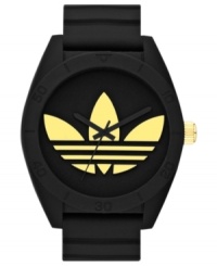 Wear some golden style on your wrist with this cool unisex watch from adidas. Wear some golden style on your wrist with this cool unisex watch from adidas.