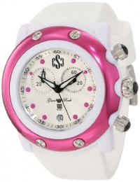 Glam Rock Women's GD1104 Miami Beach Chronograph White Mother-Of-Pearl Dial White Silicone Watch Glam Rock Women's GD1104 Miami Beach Chronograph White Mother-Of-Pearl Dial White Silicone Watch