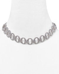 High-texture sparkle is a jewel box essential this season, so clasp on Lora Paolo's pavé circle necklace. The curvaceous collar loves a minimalist sheath for mod-inspired shine. High-texture sparkle is a jewel box essential this season, so clasp on Lora Paolo's pavé circle necklace. The curvaceous collar loves a minimalist sheath for mod-inspired shine.