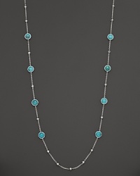 Faceted turquoise stations on a sterling silver chain. From the Rock Candy Collection by Ippolita. Faceted turquoise stations on a sterling silver chain. From the Rock Candy Collection by Ippolita.