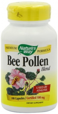 Nature's Way Bee Pollen, 580 mg, 100 Capsules Nature's Way Bee Pollen, 580 mg, 100 Capsules