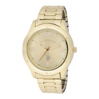 U.S. Polo Assn. Men's USC80014 Oversized Bezel Gold Dial Expansion Watch U.S. Polo Assn. Men's USC80014 Oversized Bezel Gold Dial Expansion Watch