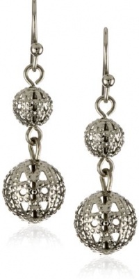 1928 Jewelry Cirque Silver Globe Earrings 1928 Jewelry Cirque Silver Globe Earrings