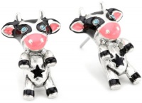 Betsey Johnson Heaven's to Betsey Cow Stud Earrings Betsey Johnson Heaven's to Betsey Cow Stud Earrings