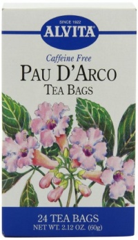 Alvita Tea Bags, Pau D'Arco, Caffeine Free, 24 tea bags (2.12 oz) 60 g (Pack of 3) Alvita Tea Bags, Pau D'Arco, Caffeine Free, 24 tea bags (2.12 oz) 60 g (Pack of 3)