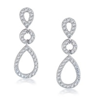 Bling Jewelry Kate Middleton Royal Wedding Teardrop Silver CZ Chandelier Earrings Bling Jewelry Kate Middleton Royal Wedding Teardrop Silver CZ Chandelier Earrings