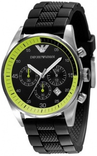 Emporio Armani Men's AR5865 Rubber with Black Dial Watch Emporio Armani Men's AR5865 Rubber with Black Dial Watch