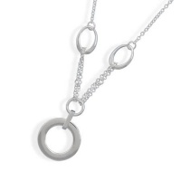 16 Link Necklace with Circle Drop 16 Link Necklace with Circle Drop