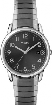 Timex Men's T2N949 Elevated Classics Dress Gray Dial Gun Metal Stainless Steel Expansion Band Watch Timex Men's T2N949 Elevated Classics Dress Gray Dial Gun Metal Stainless Steel Expansion Band Watch