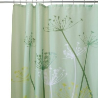 Interdesign Thistle Shower Curtain, Green, 72 Inches X 72 Inches Interdesign Thistle Shower Curtain, Green, 72 Inches X 72 Inches