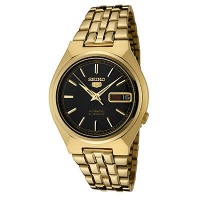 Seiko Men's SNK314K Seiko 5 Automatic Gold Dial Gold-Tone Stainless Steel Watch Seiko Men's SNK314K Seiko 5 Automatic Gold Dial Gold-Tone Stainless Steel Watch