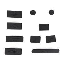 HDE® Black Port Dust Plugs for Macbook Pro Retina Display HDE® Black Port Dust Plugs for Macbook Pro Retina Display