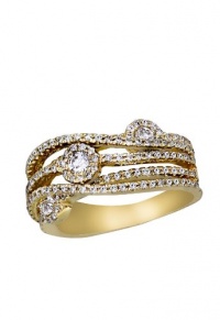 Effy Jewlery 14K Yellow Gold Diamond Ring, .91 TCW Ring size 7 Effy Jewlery 14K Yellow Gold Diamond Ring, .91 TCW Ring size 7