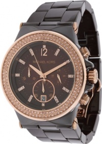 Michael Kors MK5518 Dylan Chocolate Ceramic Espresso Chrono Watch Michael Kors MK5518 Dylan Chocolate Ceramic Espresso Chrono Watch