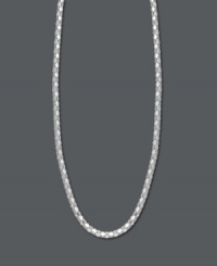 For style that pops -- try Giani Bernini's intricate popcorn chain necklace. Crafted in sterling silver. Approximate length: 18 inches. For style that pops -- try Giani Bernini's intricate popcorn chain necklace. Crafted in sterling silver. Approximate length: 18 inches.