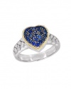 Effy Jewlery Balissima Sapphire Ring in Sterling Silver, .60 TCW Ring size 7
