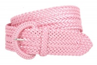 2 Inch Wide Hand Made Soft Metallic Woven Braided Round Belt 2 Inch Wide Hand Made Soft Metallic Woven Braided Round Belt
