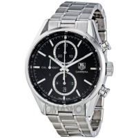 TAG Heuer Men's CAR2110.BA0720 Carrera Black Dial Chronograph Steel Watch TAG Heuer Men's CAR2110.BA0720 Carrera Black Dial Chronograph Steel Watch