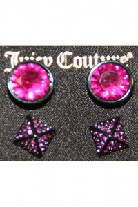 Juicy Couture Glam Rocks Gemstone Stud Earring Set Juicy Couture Glam Rocks Gemstone Stud Earring Set