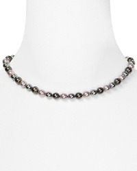 In a cool hue, Majorica's gray pearl strand is dark, stormy and seriously chic. Slip it on as an alternative to classic whites. In a cool hue, Majorica's gray pearl strand is dark, stormy and seriously chic. Slip it on as an alternative to classic whites.