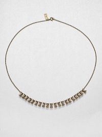 The graphic shape of the ubiquitous push pin forms this witty and chic chain necklace.BrassLength, about 18C-ring claspImported The graphic shape of the ubiquitous push pin forms this witty and chic chain necklace.BrassLength, about 18C-ring claspImported