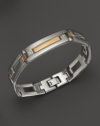 Dolan Bullock Stainless Steel and 18K Gold Bracelet