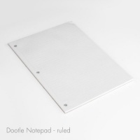 Grifiti Dootle Ruled Paper Notepad for Writing Notes, Drawing, Doodling Replacement 10 Pack Fits Dootle Notebook Cases for Apple iPads Grifiti Dootle Ruled Paper Notepad for Writing Notes, Drawing, Doodling Replacement 10 Pack Fits Dootle Notebook Cases for Apple iPads