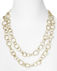 Work or weekend, dress up your look with Lauren Ralph Lauren's hammered link necklace for a luxe finish. Work or weekend, dress up your look with Lauren Ralph Lauren's hammered link necklace for a luxe finish.