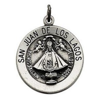 Sterling Silver San Juan Los Lagos Religious Medal Nuestra Senora De Los Lagos Sterling Silver San Juan Los Lagos Religious Medal Nuestra Senora De Los Lagos
