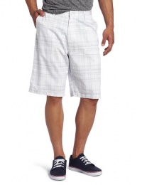Burnside Men's Entrails Printed Plaid Chino Short Burnside Men's Entrails Printed Plaid Chino Short
