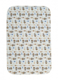 Carter's Keep Me Dry Flannel Bassinet Pad, Monkey Rock Star Carter's Keep Me Dry Flannel Bassinet Pad, Monkey Rock Star