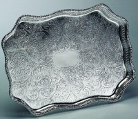 SERPENTINE GALLERY TRAY - SILVER PLATED SERPENTINE GALLERY TRAY SERPENTINE GALLERY TRAY - SILVER PLATED SERPENTINE GALLERY TRAY