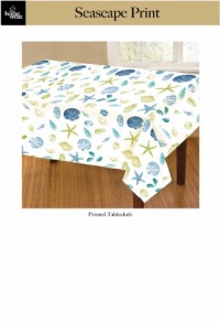 Homewear Seascape Printed Microfiber 52 by 70-Inch Oblong Table Cloth Homewear Seascape Printed Microfiber 52 by 70-Inch Oblong Table Cloth
