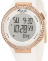 Kenneth Cole New York Women's KC2697 KC-Touch Digital Gold Case White Silicon Watch